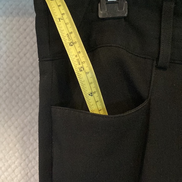 Michael Kors- black relaxed slacks with a slight ankle flair - Picture 3 of 9